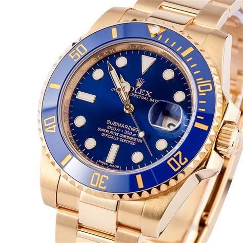 Rolex Submariner blue gold price